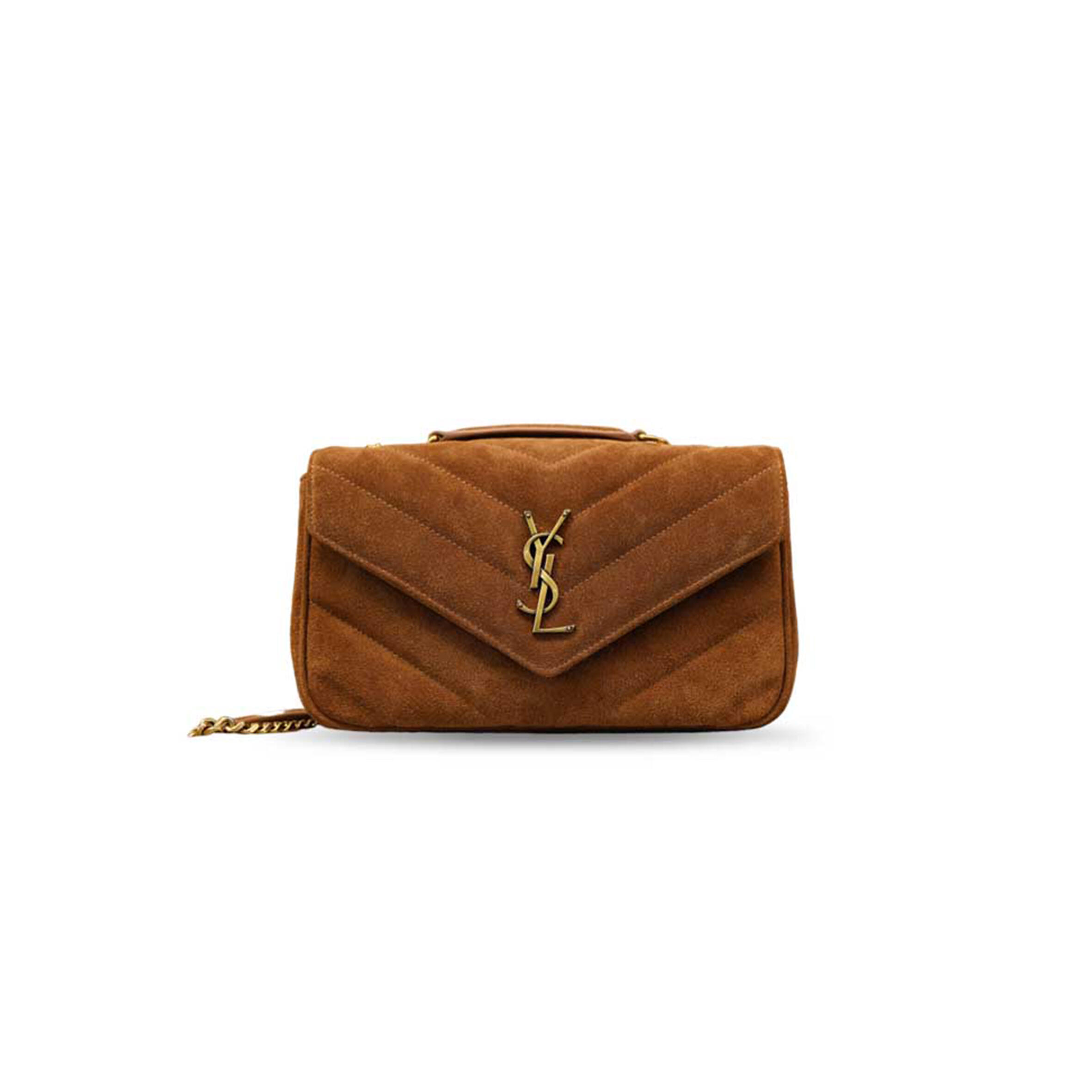 Y51 loulou matelassÉ suede shoulder bag 801437 (24*14*6cm)
